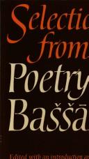 Selections from the poetry of Bassar /