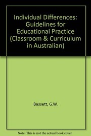 Individual differences : guidelines for educational practice /