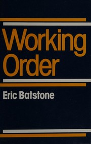 Working order : workplace industrial relations over two decades /