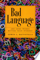 Bad language : are some words better than others? /