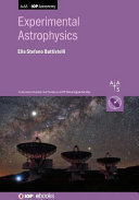 Experimental astrophysics /