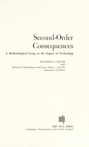 Second-order consequences ; a methodological essay on the impact of technology /