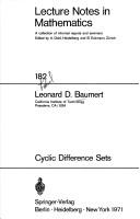 Cyclic difference sets /