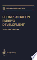 Preimplantation Embryo Development /