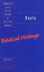 Bayle--political writings /