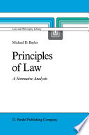 Principles of Law : a Normative Analysis /