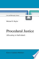 Procedural Justice : Allocating to Individuals /