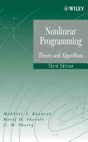 Nonlinear programming : theory and algorithms /