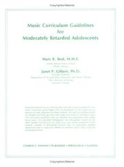 Music curriculum guidelines for moderately retarded adolescents /