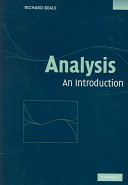 Analysis : an introduction /