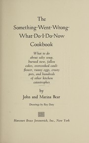 The something-went-wrong-what-do-I-do-now cookbook ; what to do about salty soup, burned stew, fallen cakes, overcooked cauliflower, runny eggs, crusty pots, and hundreds of other kitchen catastrophes /