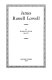 James Russell Lowell.