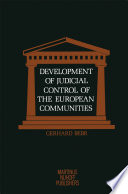 Development of judicial control of the European communities /