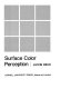 Surface color perception.