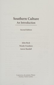 Southern culture : an introduction /