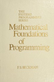 Mathematical foundations of programming /