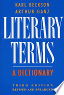 Literary terms : a dictionary /
