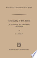 Homeopathy of the absurd : The grotesque in Paul van Ostaijen's creative prose. /