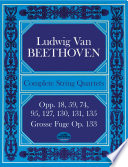 Complete string quartets and Grosse Fuge from the Breitkopf & Härtel complete works edition.