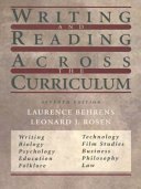 Writing and reading across the curriculum /