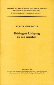Heideggers Rückgang zu den Griechen /