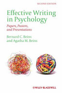 Effective writing in psychology : papers, posters, and presentations /