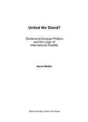 United we stand? : divide-and-conquer politics and the logic of international hostility /