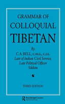 Grammar of colloquial Tibetan /