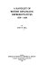 A handlist of British diplomatic representatives, 1509-1688 /