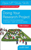 Doing your research project : a guide for first-time researchers in education, health and social science /