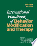 International Handbook of Behavior Modification and Therapy /