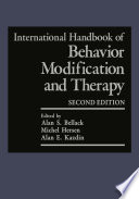 International Handbook of Behavior Modification and Therapy : Second Edition /