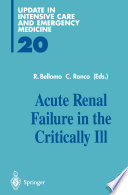 Acute Renal Failure in the Critically Ill /