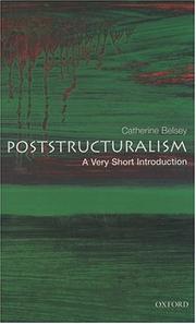 Post-structuralism : a very short introduction /