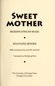 Sweet mother : modern African music /