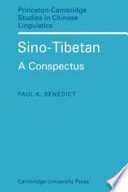 Sino-Tibetan : a conspectus /
