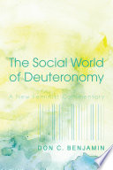 The social world of Deuteronomy : a new feminist commentary /