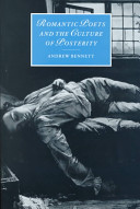Romantic poets and the culture of posterity /