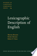 Lexicographic description of English /