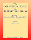 The correspondence of Jeremy Bentham.