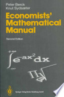Economists' Mathematical Manual /