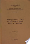 Berengario da Carpi on fracture of the skull or cranium /