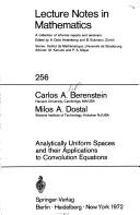 Analytically uniform spaces and their applications to convolution equations /