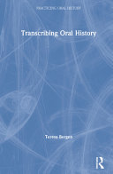 Transcribing oral history /