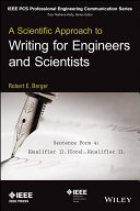 A scientific approach to writing for engineers and scientists /