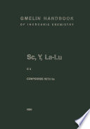 Gmelin handbook of inorganic chemistry. Compounds with Se /