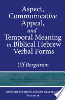 Aspect, communicative appeal, and temporal meaning in Biblical Hebrew verbal forms