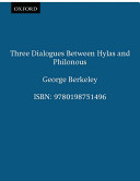 Three dialogues between Hylas and Philonous /