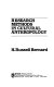 Research methods in cultural anthropology /