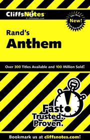 CliffsNotes Rand's Anthem /
